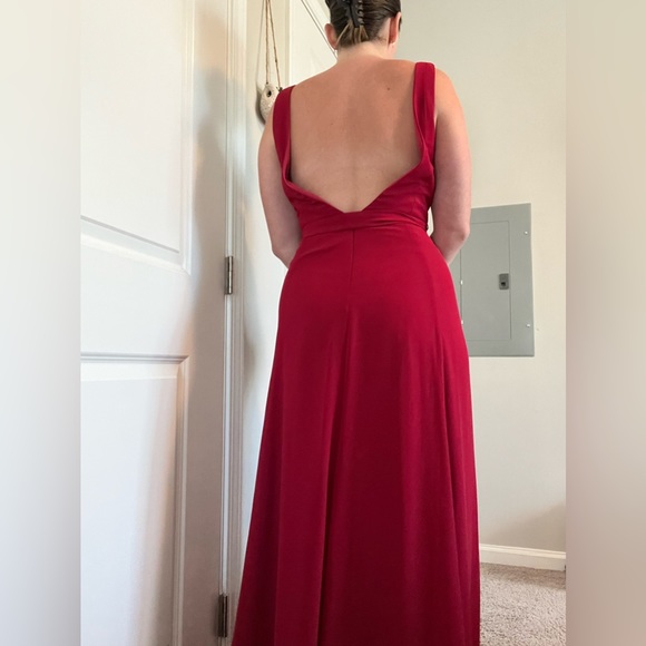 Bill Levkoff Bridesmaids Dress - Cranberry Size 10 - Picture 3 of 3